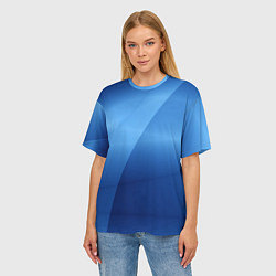Футболка оверсайз женская Небесные цвета, цвет: 3D-принт — фото 2