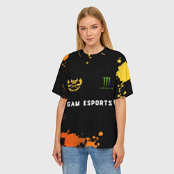 Футболка оверсайз женская Gam Esports форма, цвет: 3D-принт — фото 2