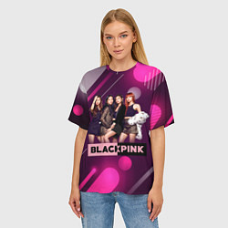 Футболка оверсайз женская Kpop Blackpink, цвет: 3D-принт — фото 2