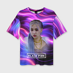 Футболка оверсайз женская Rose purple, цвет: 3D-принт