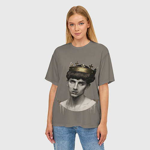 Женская футболка оверсайз Король Тимоти / 3D-принт – фото 3