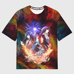 Футболка оверсайз женская Quan zhi fa shi, цвет: 3D-принт