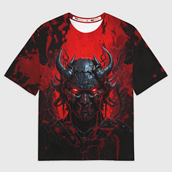 Футболка оверсайз женская Боевой кибернетический демон, цвет: 3D-принт