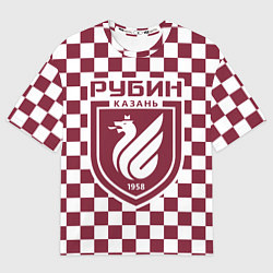 Футболка оверсайз женская Рубин Казань, цвет: 3D-принт