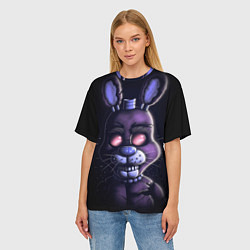 Футболка оверсайз женская Five Nights at Freddys Bonnie, цвет: 3D-принт — фото 2