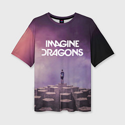 Футболка оверсайз женская Imagine Dragons обложка альбома Night Visions, цвет: 3D-принт