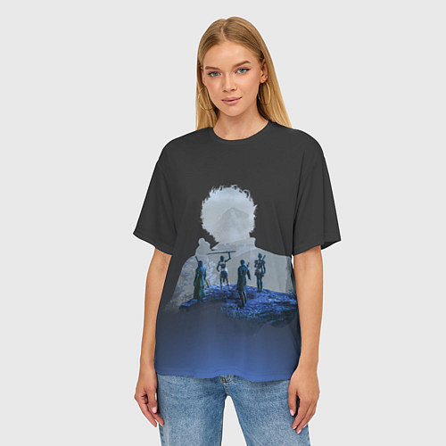 Женская футболка оверсайз Baldurs Gate III ART / 3D-принт – фото 3