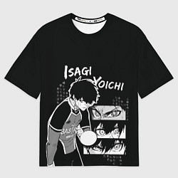 Футболка оверсайз женская Исаги Йоичи - Синяя тюрьма, цвет: 3D-принт