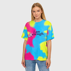 Футболка оверсайз женская I Am Kenough Tie-Dye, цвет: 3D-принт — фото 2