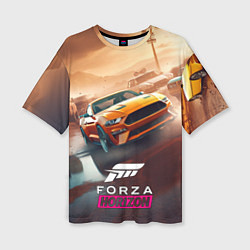 Футболка оверсайз женская Forza Horizon race, цвет: 3D-принт