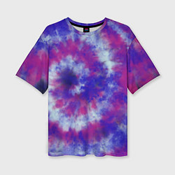 Женская футболка оверсайз Tie-Dye дизайн