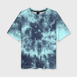 Женская футболка оверсайз Tie-Dye дизайн