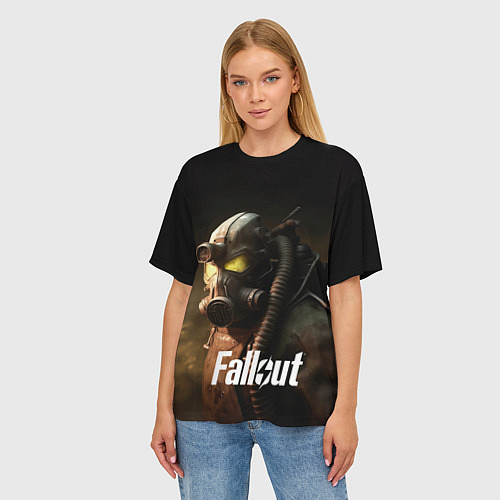 Женская футболка оверсайз Fallout game / 3D-принт – фото 3
