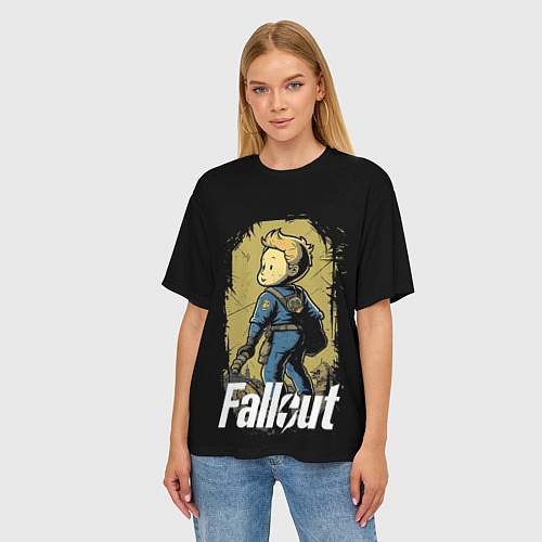 Женская футболка оверсайз Fallout boy / 3D-принт – фото 3