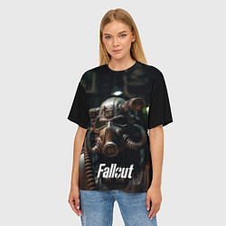 Футболка оверсайз женская Fallout man, цвет: 3D-принт — фото 2