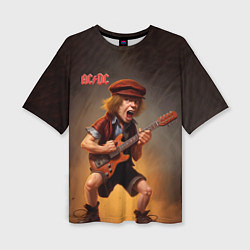 Футболка оверсайз женская ACDC art, цвет: 3D-принт