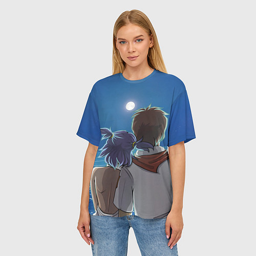 Женская футболка оверсайз Бесконечное лето Лена Семён / 3D-принт – фото 3