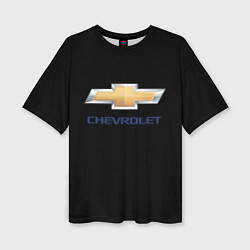 Футболка оверсайз женская Chevrolet sport auto, цвет: 3D-принт