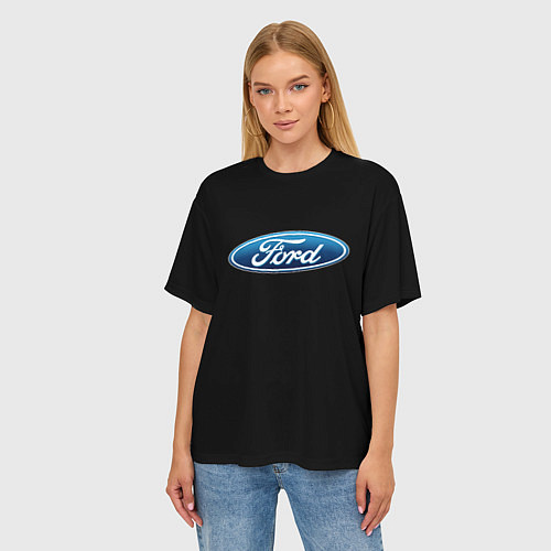 Женская футболка оверсайз Ford sport auto / 3D-принт – фото 3