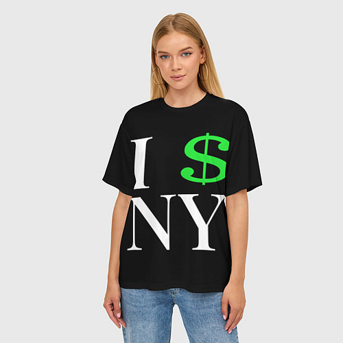 Женская футболка оверсайз I steal NY - Payday 3 / 3D-принт – фото 3