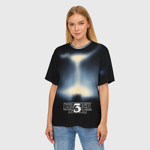 Женская футболка оверсайз Загадочные события 3 / 3D-принт – фото 3