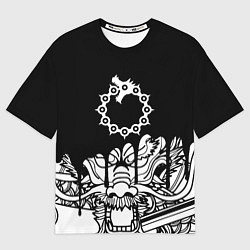 Футболка оверсайз женская 7 смертных грехов dragon, цвет: 3D-принт