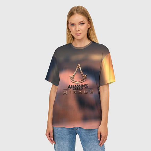 Женская футболка оверсайз Ассасин мираж / 3D-принт – фото 3