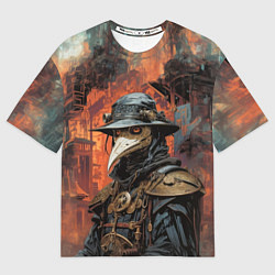 Футболка оверсайз женская Индустриальный чумной доктор, цвет: 3D-принт