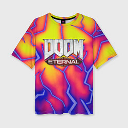 Футболка оверсайз женская Doom eternal srotm shadow, цвет: 3D-принт