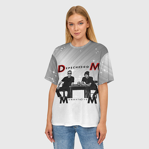 Женская футболка оверсайз Depeche Mode - Mememto Mori Dave and Martin / 3D-принт – фото 3