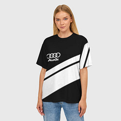 Футболка оверсайз женская Audi sport line, цвет: 3D-принт — фото 2
