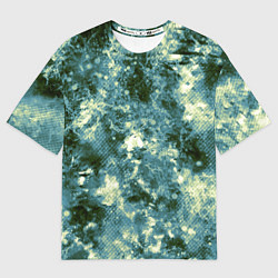 Футболка оверсайз женская Абстракция - ocean in grunge style, цвет: 3D-принт