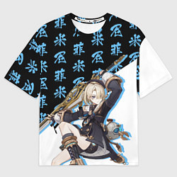 Футболка оверсайз женская Фремине - Геншин Импакт, цвет: 3D-принт