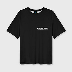Женская футболка оверсайз Самурай - Киберпанк 2077