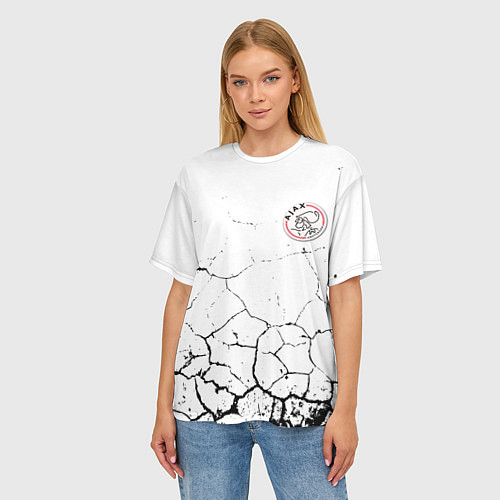 Женская футболка оверсайз Фк Аякс / 3D-принт – фото 3