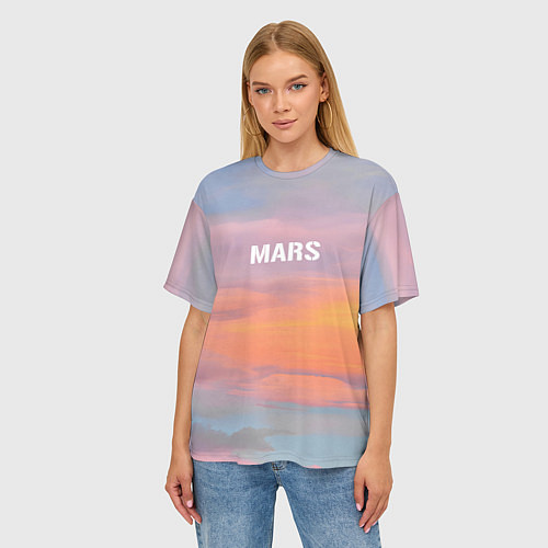 Женская футболка оверсайз Thirty Seconds to Mars Seasons / 3D-принт – фото 3