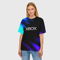 Футболка оверсайз женская Xbox neon games, цвет: 3D-принт — фото 2