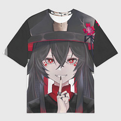 Футболка оверсайз женская Genshin Impact Ху Тао, цвет: 3D-принт