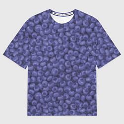 Женская футболка оверсайз Черника ягода