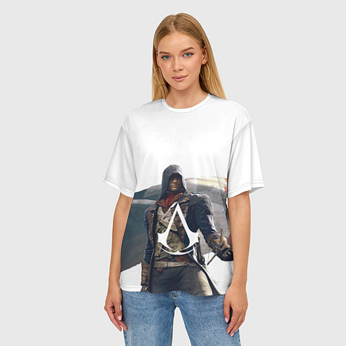 Женская футболка оверсайз Французская революция Assassins / 3D-принт – фото 3