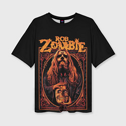Футболка оверсайз женская Rob zombie skull, цвет: 3D-принт
