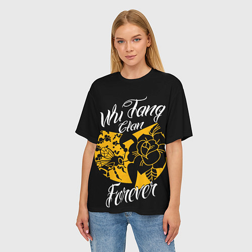 Женская футболка оверсайз Wu tang forever / 3D-принт – фото 3
