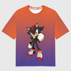 Футболка оверсайз женская Ёж Шэдоу Соник, цвет: 3D-принт