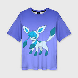 Футболка оверсайз женская Glaceon Pokemon, цвет: 3D-принт