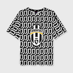 Футболка оверсайз женская Juventus pattern fc, цвет: 3D-принт