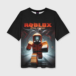 Футболка оверсайз женская Lethal Company x Roblox, цвет: 3D-принт