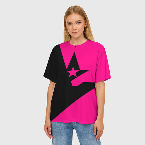 Женская футболка оверсайз Астралис кс го / 3D-принт – фото 3