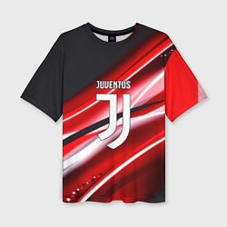Футболка оверсайз женская Juventus geometry sport line, цвет: 3D-принт