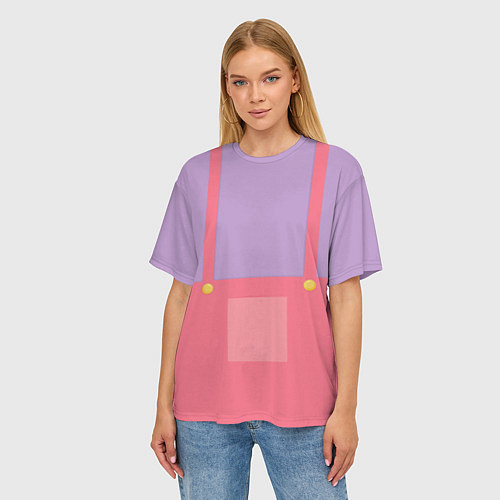 Женская футболка оверсайз Костюм Джекса удивительный цифровой цирк / 3D-принт – фото 3