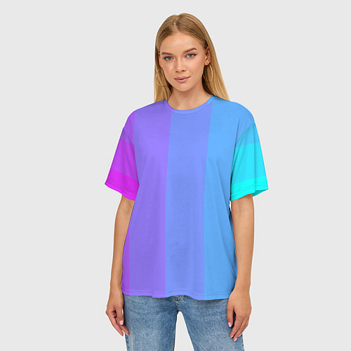 Женская футболка оверсайз Fivecolor / 3D-принт – фото 3